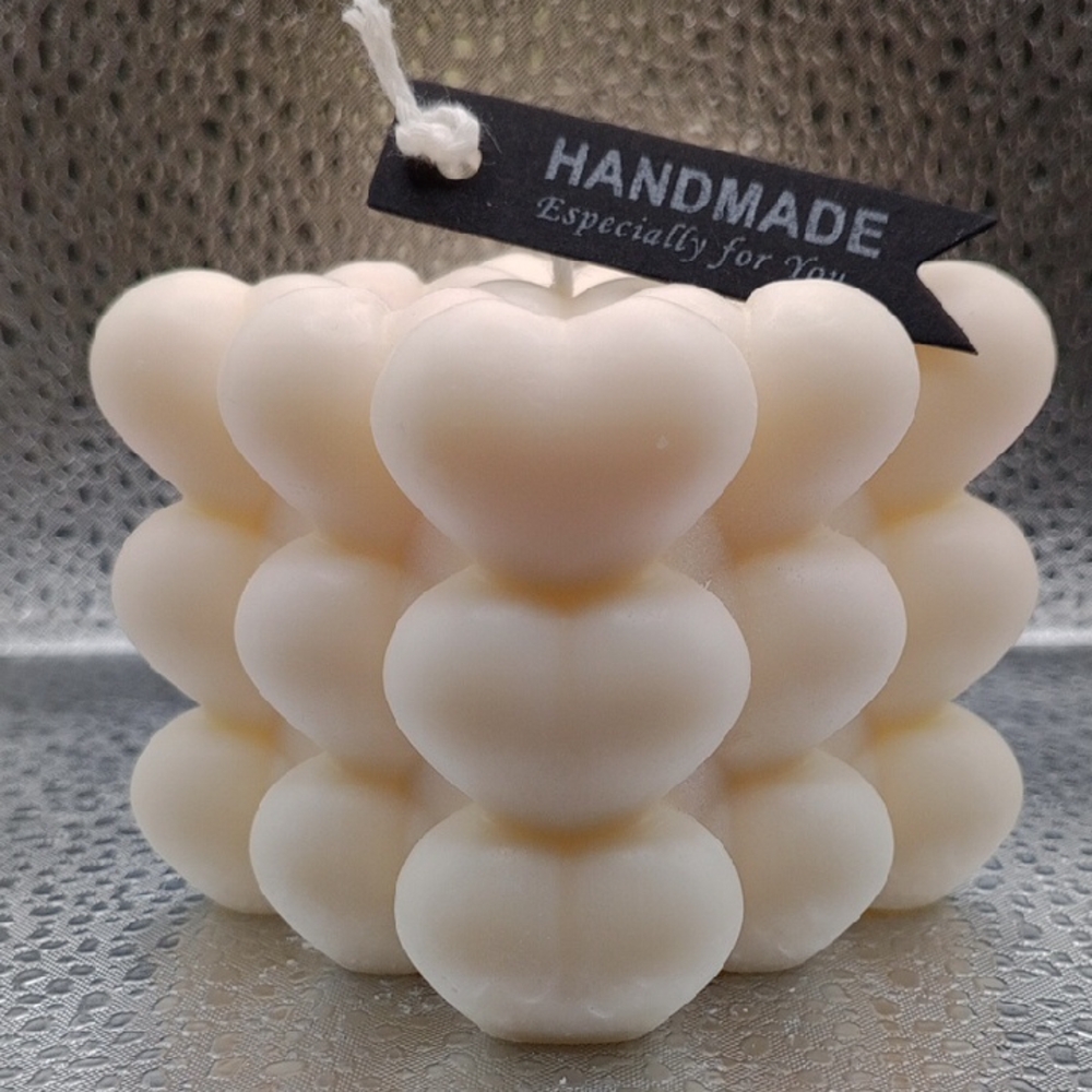 BaRich Candle For Life 💕 Handmade Heart Bubble Candle